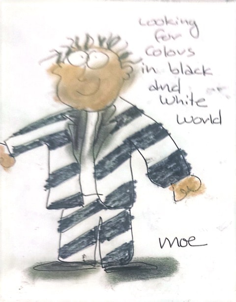Looking for colours in black and white world. Moe
