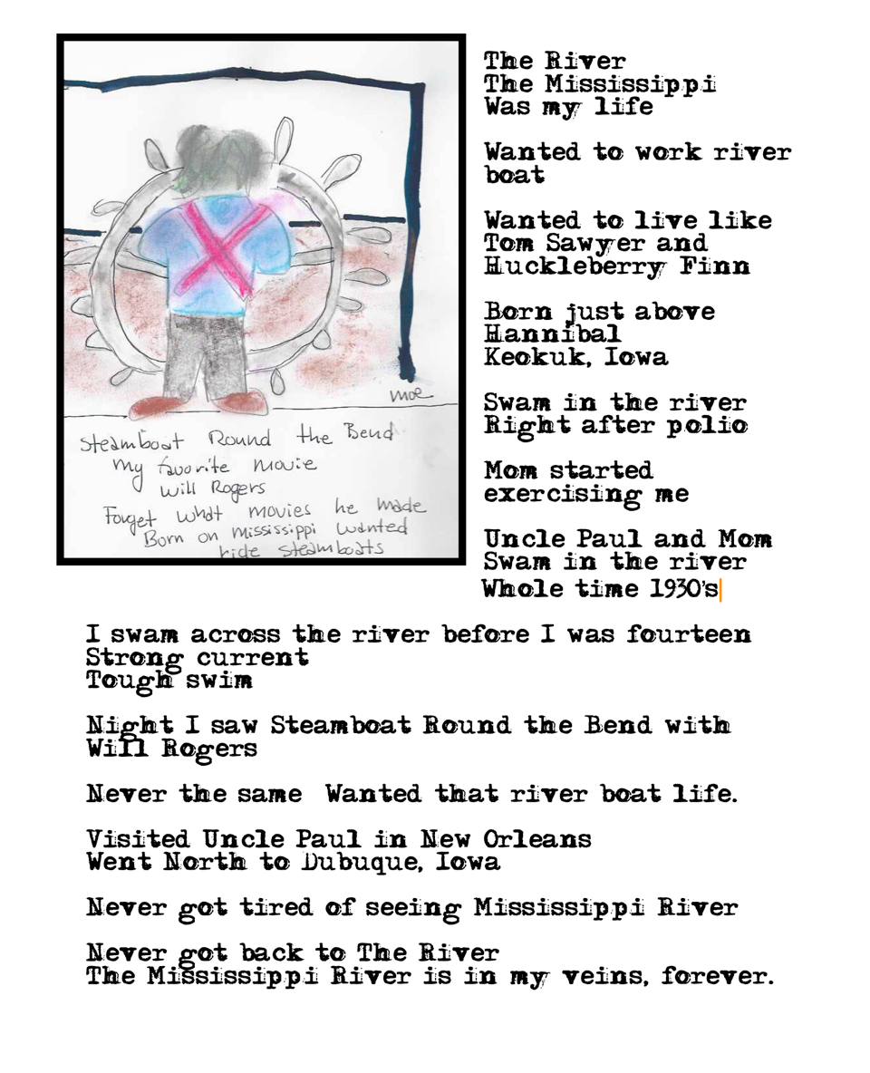 Mississippi — poem and drawing by Moe