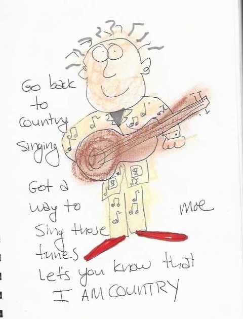Go back to country singing, got a way to sing those tunes — My Circle of Recovery by Moe