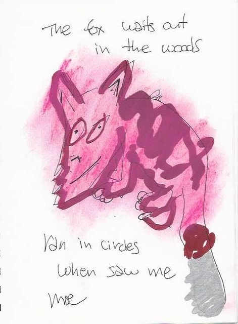 The fox waits out in the woods, ran in circles when saw me — My Circle of Recovery by Moe