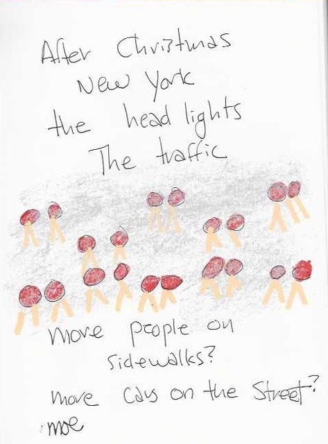 After Christmas New York, the headlights, the traffic — My Circle of Recovery by Moe