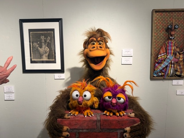 Puppet characters on display — Kent CT Puppetry Exhibit