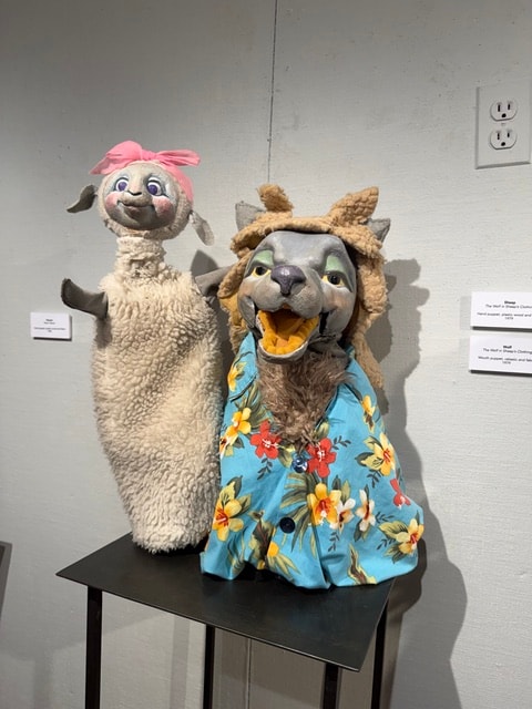 Sculptural animal figures on display — Kent CT Puppetry Exhibit