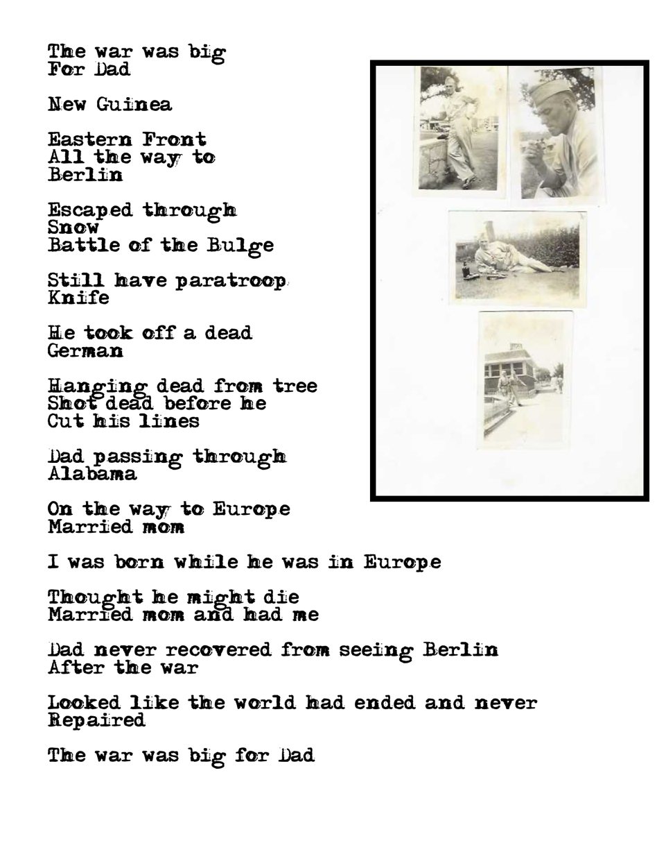 Dad in the War