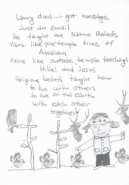 Moe's story of Larry — page 2: Larry, George and me. Drove to San Francisco.