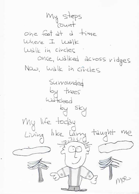Moe's story of Larry — page 7: My steps count. Living like Larry taught me.